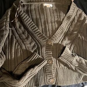 Dark Green Long Sleeve Sweater